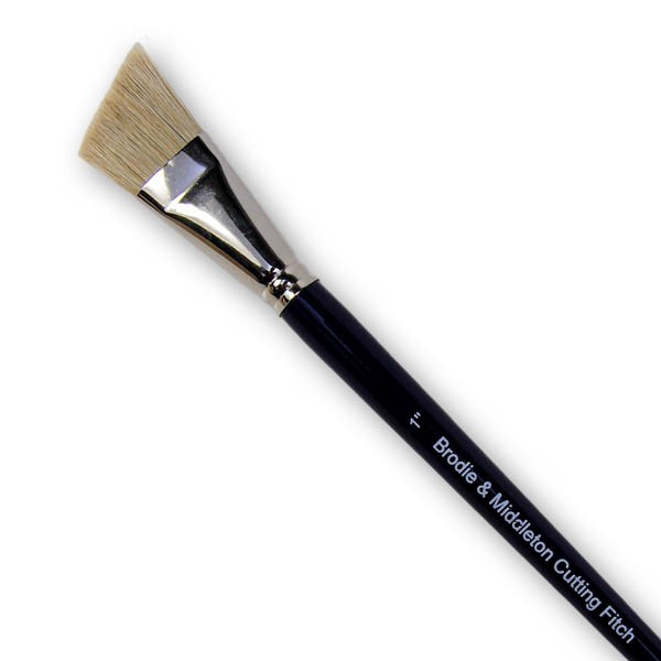 Brodie And Middleton Scenic Fitch Brush Angled Bristle Stencil Brushes Theatrical Supplies