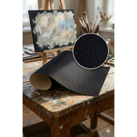 Fredrix 550 Black Acrylic Primed Cotton Duck 60in / 152cm