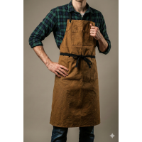 Labour & Wait Khaki Dyed Cotton Apron