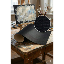 Fredrix 550 Black Acrylic Primed Cotton Duck 60in / 152cm