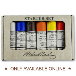 Michael Harding artists' Oil Colour Set of 6 Colours