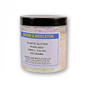 Pearlised White PVC Glitter